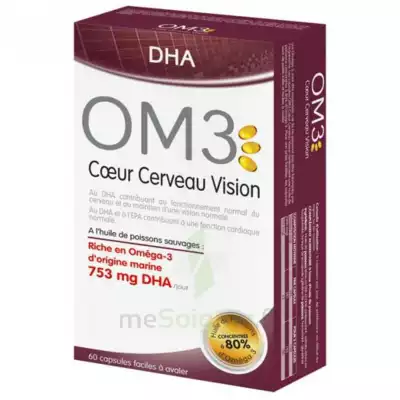 Om3 Dha Coeur Cerveau Vision Caps B/60 à STRASBOURG