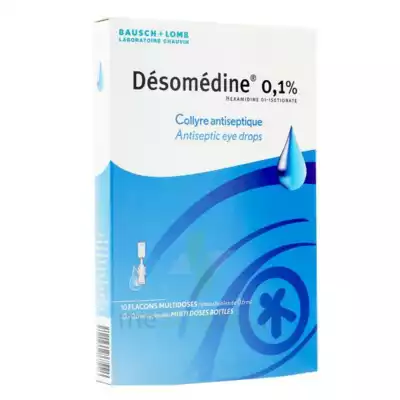 Desomedine 0,1 % Collyre Sol 10fl/0,6ml à STRASBOURG