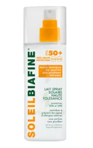 Soleilbiafine Spf50+ Lait Peau Sujette Aux Allergies Solaires Spray/200ml